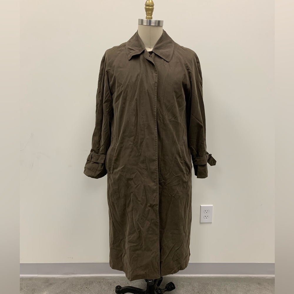 BURBERRY Dark Brown Mens Vinyage Trench Coat sz us M/ 44 r